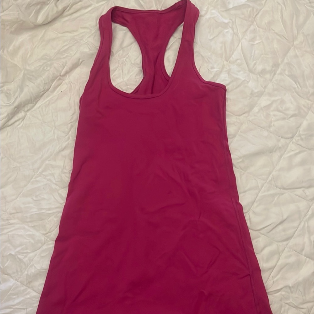 Lululemon Athletica Pink Fitted Tank Top